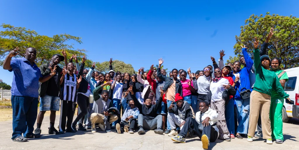 Throne Room Church young people and members gathered outdoors